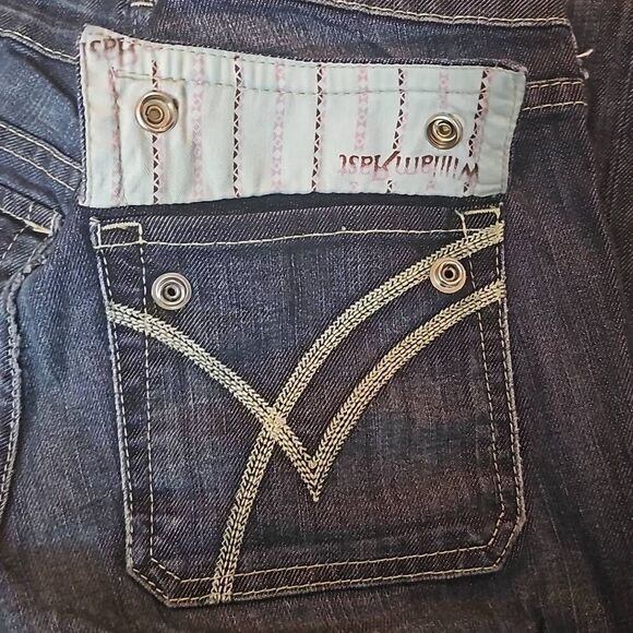 William Rast Freddie Flare Distressed Premium Jeans Size 28 EUC - Picture 5 of 10